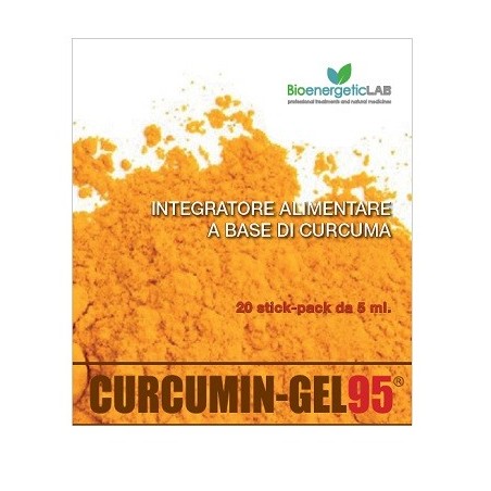 Curcumin Gel 95+ integratore antiossidante per funzionalità articolare 20 bustine