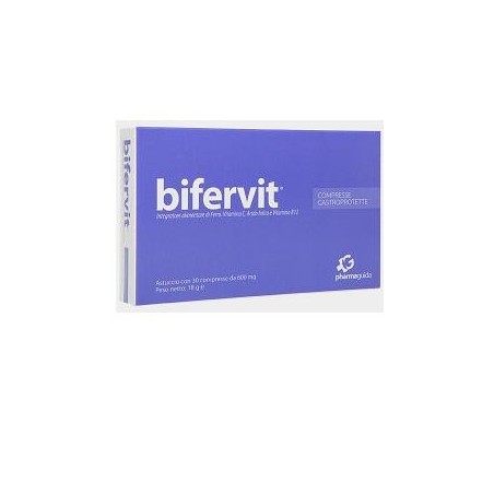 Pharmaguida Bifervit integratore con ferro e acido folico 30 compresse