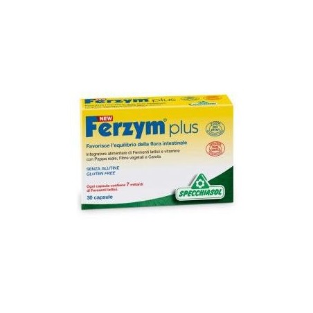 New Ferzym Plus integratore per l'equilibrio della flora intestinale 30 capsule