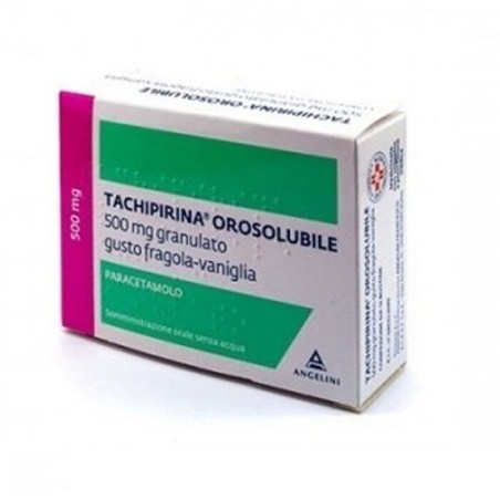 Tachipirina Orosolubile 500 mg granulato gusto fragola-vaniglia 12 bustine