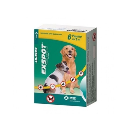 Exspot 715 mg/ml antiparassitario per cani 6 pipette da 1 ml