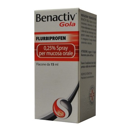 Benactiv Gola Spray 0,25 % 15 ml