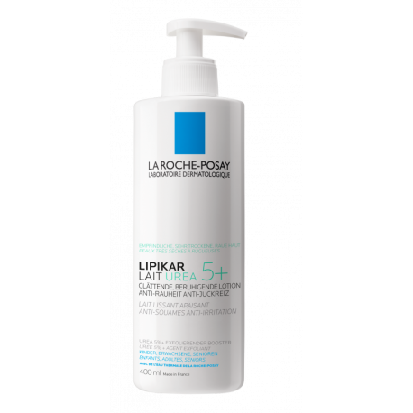 La Roche Posay Lipikar Lait Urea 5 + Latte corpo per pelle con xerosi, psoriasi e a tendenza atopica 400 ml