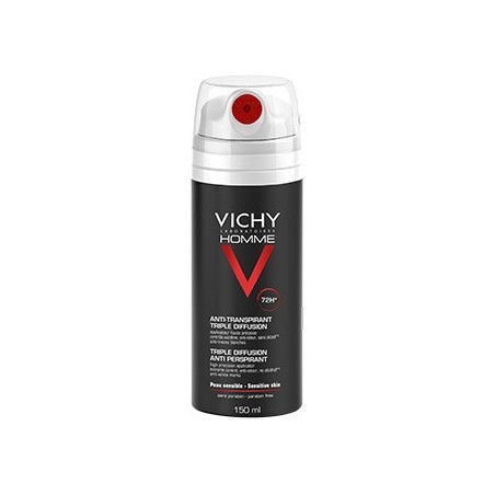 Vichy Homme deodorante spray uomo 72H tripla diffusione 150 ml