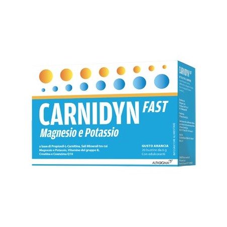 Carnidyn Fast 20 Bustine - Integratore Energizzante Con Carnitina