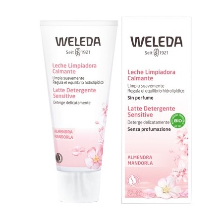 Weleda Latte detergente Sensitive con olio di mandorla pelle reattiva 75 ml