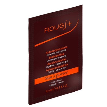 Rougj+ Salviette autoabbronzanti pratiche veloci monouso viso 10 ml