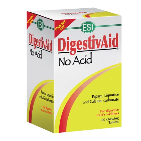 ESI DigestivAid No Acid integratore per acidità di stomaco 60 tavolette