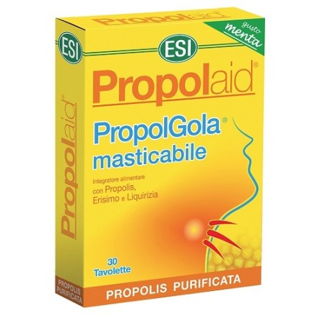 ESI Propolaid PropolGola per respirazione 30 tavolette masticabili alla menta