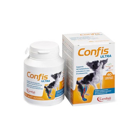 Candioli Confis Ultra integratore per osteoartrite per cani 40 compresse