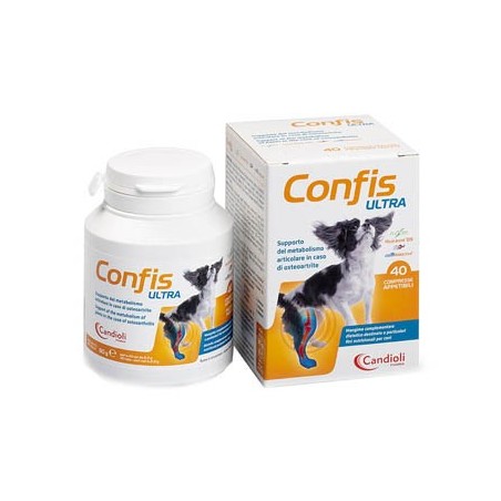 Candioli Confis Ultra integratore per osteoartrite per cani 40 compresse