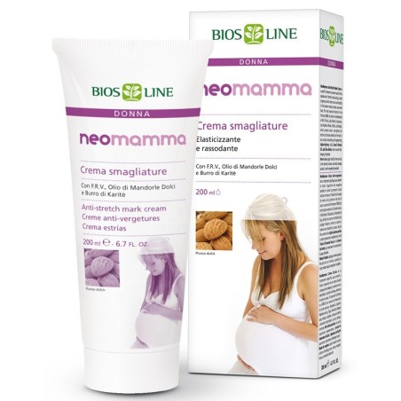 Bios Line NeoMamma Crema Smagliature elasticizzante prima e dopo il parto 200 ml