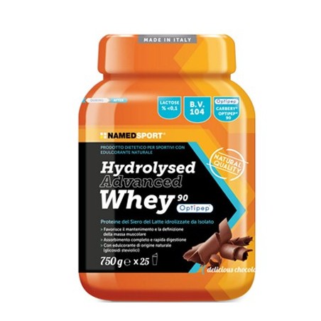 NamedSport Hydrolysed Advanced Whey Delicious Chocolate integratore proteico 750 g