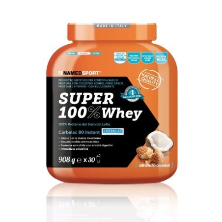 NamedSport Super 100% Whey Smooth proteico al cocco e mandorla