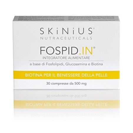 Skinius Fospid-In integratore di biotina per il benessere della pelle 30 compresse