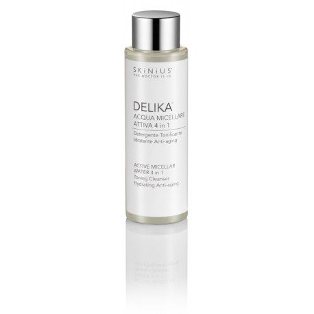 Skinius Delika Acqua micellare attiva deterge tonifica lenisce pelle mista pori dilatati 100 ml