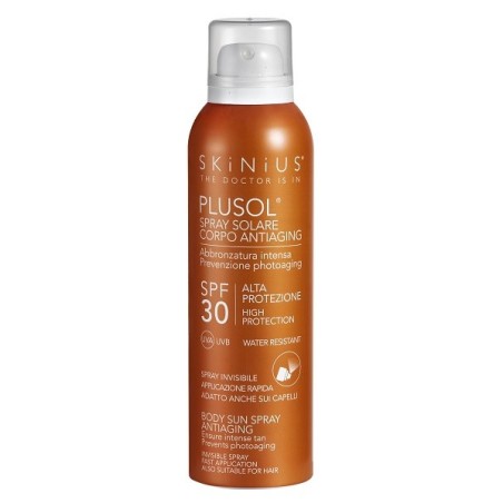 Skinius Spray solare corpo SPF30 protettivo anti età 150 ml