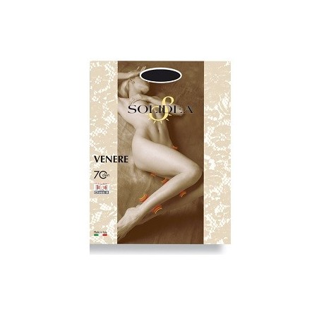 Solidea Venere Collant 70 den tuttonudo compressivo a maglia liscia tg. 3ML glacè