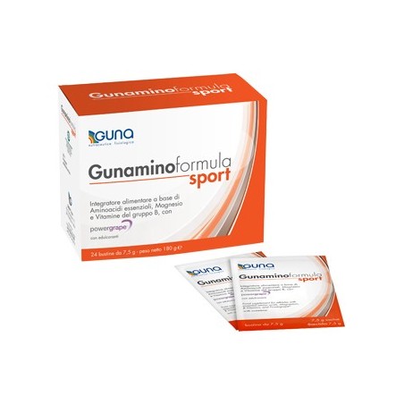 Gunamino Formula Sport 24 bustine - Integratore di aminoacidi per sportivi