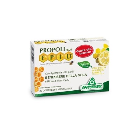 Specchiasol Epid Propoli Plus 20 compresse per la gola gusto miele e limone