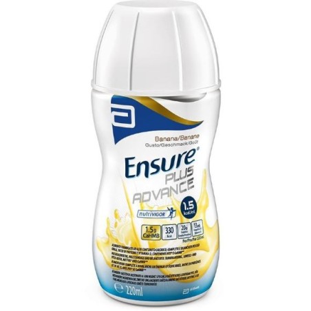 Ensure Plus Advance gusto banana integratore altamente calorico 4 x 220 ml 