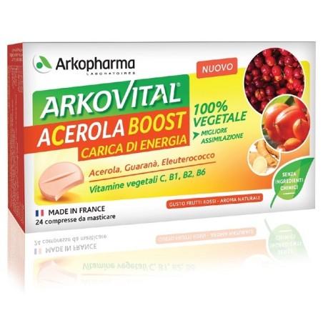 Arkopharma Arkovital Acerola Boost integratore energetico 24 compresse