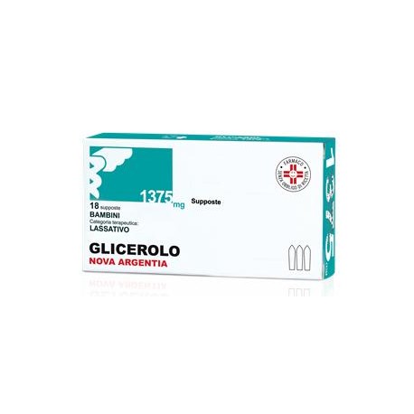 Nova Argentia Glicerolo supposte per bambini 1375 mg 18 supposte