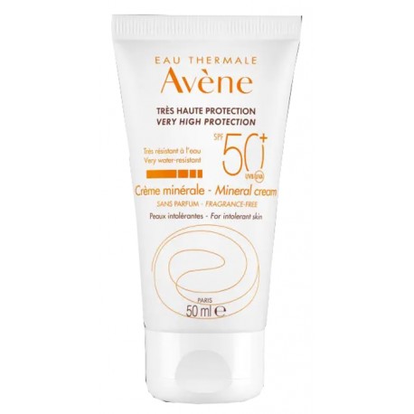 Avène Crème minérale SPF 50+ crema protezione minerale ricca adulti bambini 100 ml