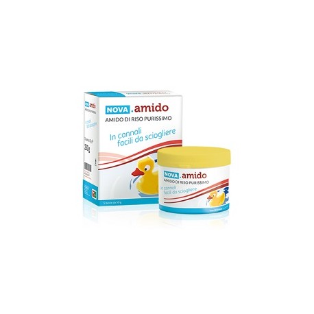 Nova Amido di riso purissimo per bagno rinfrescante astringente emolliente 250 g