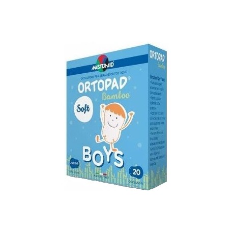 Master Aid Ortopad Soft Boys occlusore autoadesivo per ambliopia e strabismo 20 pezzi