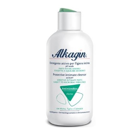 Alkagin Detergente intimo attivo con complesso antimicrobico a pH acido 250 ml