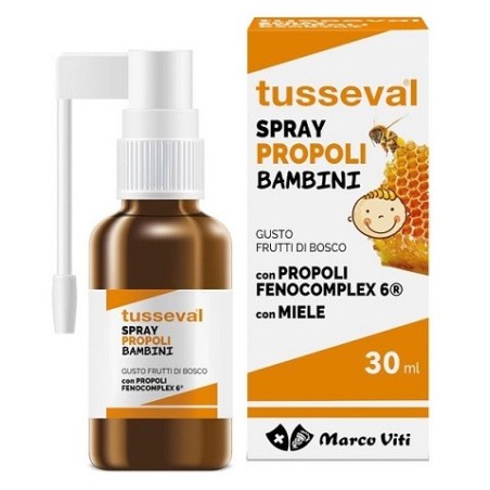 Tusseval Gola Propoli Spray per bambini gusto frutti di bosco 30 ml