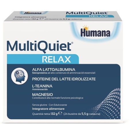 Humana MultiQuiet Relax Integratore per Rilassamento mentale 24 bustine