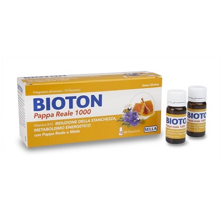 Sella Bioton Pappa Reale 1000 integratore per sistema immunitario 14 flaconcini