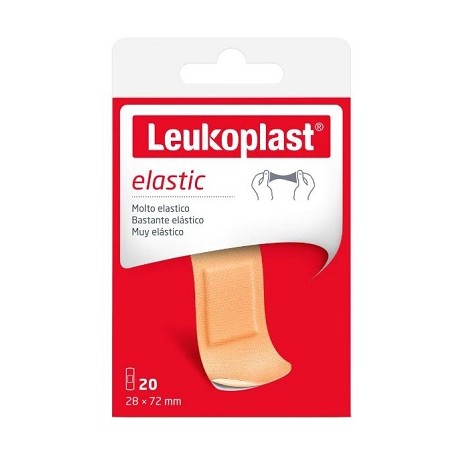 Leukoplast Elastic cerotto molto elastico resistente traspirante 20 pezzi 72 x 28 mm