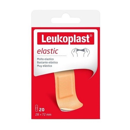 Leukoplast Elastic cerotto molto elastico resistente traspirante 20 pezzi 72 x 28 mm