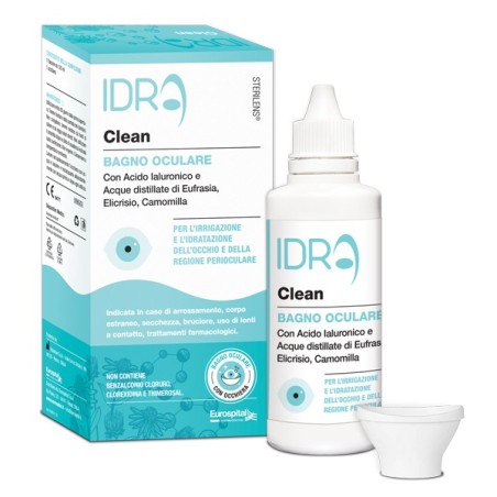 Sterilens Idra Clean Bagno Oculare occhi irritati arrossati 120 ml + occhiera