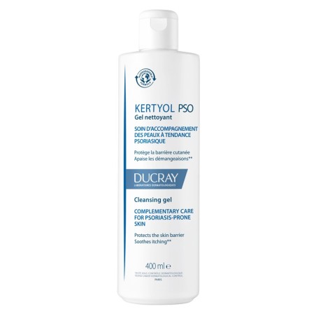 Ducray Kertyol PSO Gel detergente per placche secche e spesse a tendenza psoriasica 400 ml