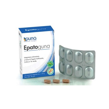 Epatoguna 32 Compresse - Integratore per il Benessere del Fegato