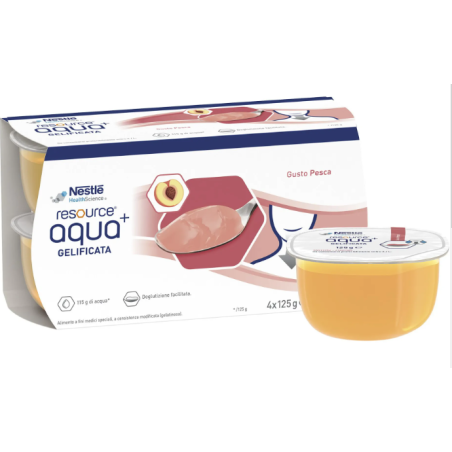 RESOURCE AQUA ACQUA GELIFICATA+PEACH CUP 6 4X125 G