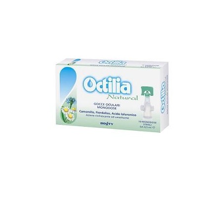 Octilia Natural Gocce Occhi Irritati e Arrossati monodose lenitive disarrossanti 10 flaconcini da 0,5 ml