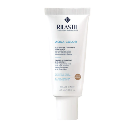 Rilastil Aqua Color Medium Gel-Crema colorata viso idratante 40 ml