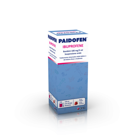 Paidofen Bambini 100 Mg/5ml Sospensione Orale 150 ml alla fragola