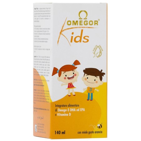 Omegor Kids integratore per funzioni cerebrali e visive dei bambini 140 ml