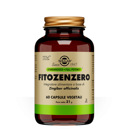 Solgar Fitozenzero integratore antinausea 60 capsule vegetali