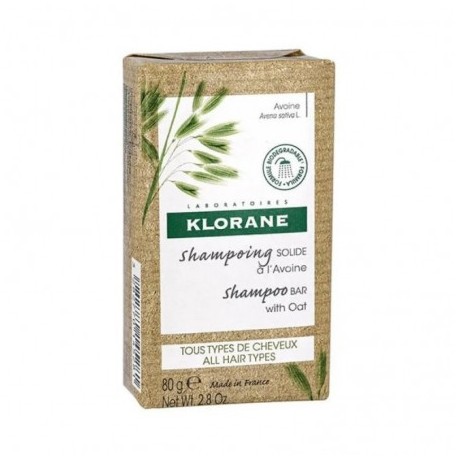 Klorane Shampoo solido all'avena districante delicato 80 g