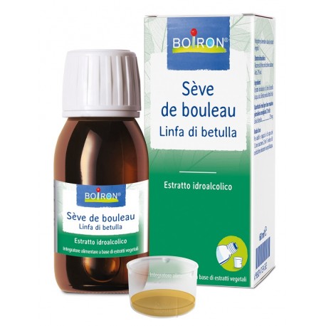 Boiron Seve De Bouleau Linfa di betulla estratto idroalcolico integratore drenante 60 ml