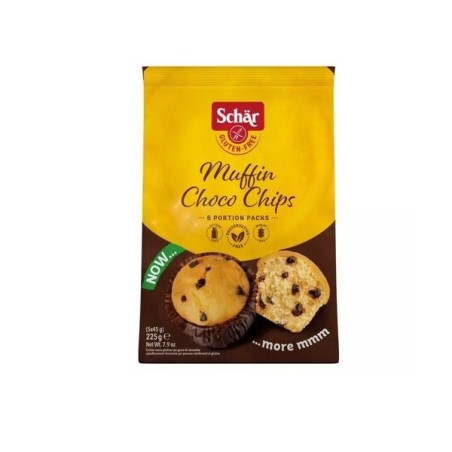 Schar Muffin Choco Chips senza glutine con gocce di cioccolato 225 g