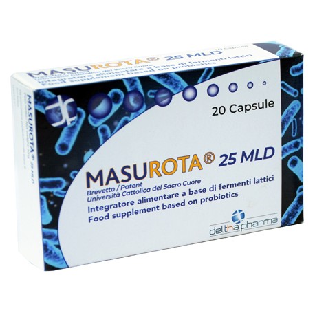 Deltha Pharma Masurota 25mld integratore a base di fermenti lattici per flora intestinale 20 capsule