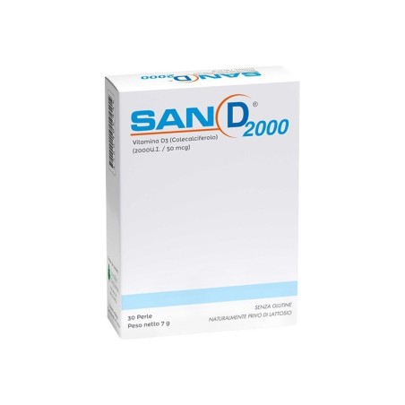 San D 2000 integratore di vitamin D3 per ossa e immunità 30 capsule soft gel